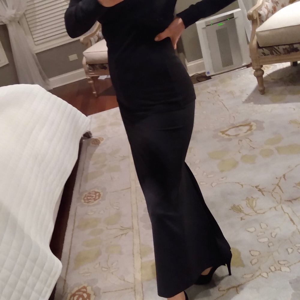 BCBGMaxAzria maxi wool  skirt